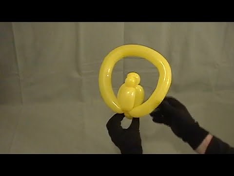 Learn how to make a balloon animal Parrot in a swing using balloon twisting