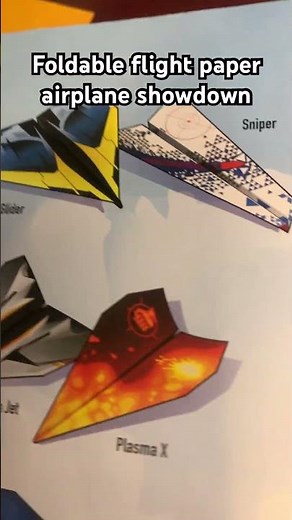 Foldable flight paper airplane showdown with Sniper and Wide Glider #paperairplane