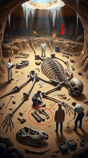 🚨 Myth Busted! A viral claim about a 4.5-meter human skeleton found with T. rex bones from 20,000 years ago is making rounds, but it’s pure fiction. Humans and dinosaurs never coexisted, and giant skeletons are old hoaxes. Stick to real science for the real story! 💀 | Shadow Truths
