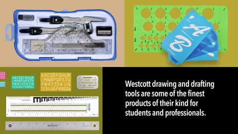 Westcott Letter Stenciling Guides (4 sizes) (02145)