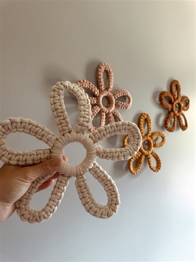 Macrame Flower | Boho Wall Hanging | Boho Nursery - Etsy