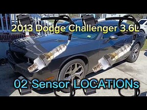 2013 Dodge Challenger 3.6L O2 Sensor LOCATIONS . All 4 o2 sensors.