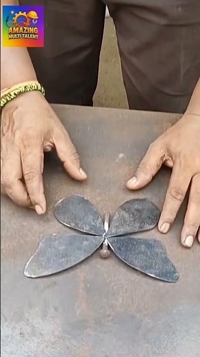 Metal Butterfly Making | Step by Step Welding Tutorial 2025 | #shorts