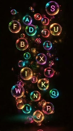 Colorful Alphabet Bubbles 🅰️ Fun Alphabet Loop Animation for Kids |