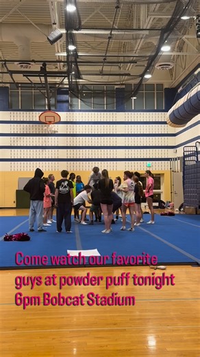 Bel Air High School Cheerleading on Instagram: "Come watch our favorite guys at powder puff tonight 6pm Bobcat Stadium #cheer #powderpuff #guycheerleaders"