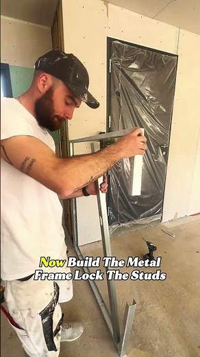 This Is the Fastest Way to Build a Drywall Partition Wall #Drywall #HomeRenovation