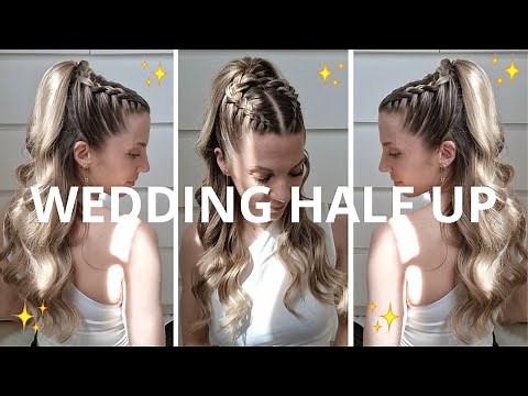 BELLE COIFFURE MARIAGE ouverte avec tresses & volume 💎 Hairstyle pour aller à un wedding 2025