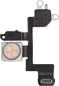 for iPhone 12 Mini Flash Light Flex Cable Replacement for iPhone12 Mini 5.4 inch Flashlight Part Fix Silent Switch with Pre-Installed Metal Bracket Holder for A2176 A2398 A2399 A2400