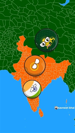 Mughal Empire ruled over India, then came the Marathas.#shorts #countryballs