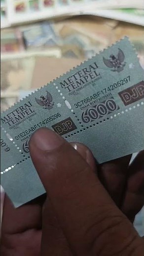 Materai 6000 Rupiah DJP Tahun 2009 2010 2011 2012 2013 2014 2015 Asli Baru #meterailama #barangantik