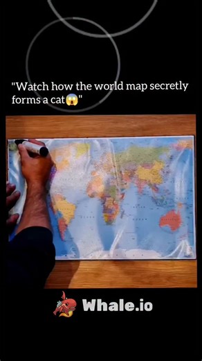 Made_to_Explain on Instagram: "A world map can be creatively reimagined to reveal the shape of a cat by outlining the coastlines and borders of various continents. In this playful interpretation, the top of the map across North America and Eurasia forms the cat’s back, while the tip of South America serves as a front paw and the bottom of Africa acts as another. Australia and Southeast Asia are often depicted as the cat’s head or a ball of yarn it is playing with. This visual trick highlights ho