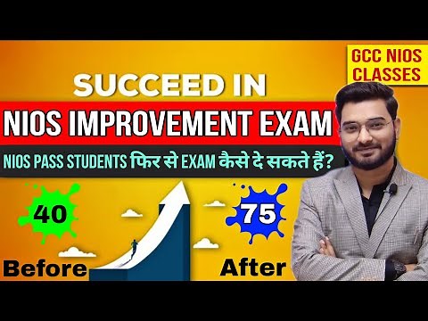 Nios Pass Students Improvement Exam Process | Nios Re-Exam | How to Score High Marks in April 2024