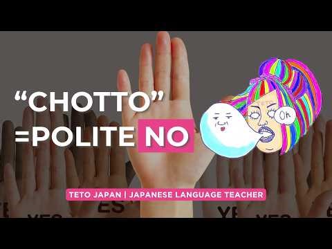 What “Chotto” Really Means in Japanese