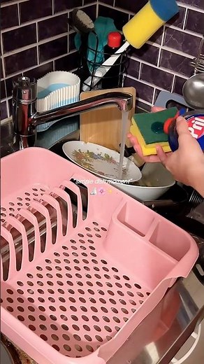 ASMR Washing Dishes 🫧 | quiet kitchen cleaning & water sounds