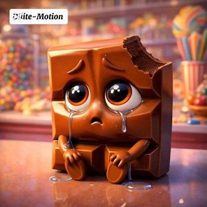 This Chocolate Bar Is TOO Emotional! 🍫😭 | Funny Animated Short #chocolate #shortsfeed #viralshort