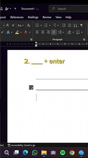 cara membuat garis di microsoft word