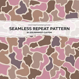 Pink Camo Pattern, Old School Camo Duck, Pink Brown Duck Camo Design, Hunting Camo Graphic, Pink Camo Patch, Vintage Retro Camo Seamless - Etsy Canada