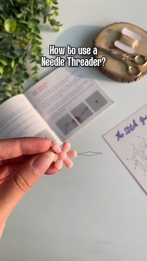 Knot Your Type on Instagram: "Here’s a quick How to: Use a needle threader﫰勺 All our kits come with a set of tools (including the needle threader), for your convenience﫶 . . . . . . . . Embroidery, DIY Embroidery Kits, Embroidered Hoops, DIY, Hoop Art, Art, Decor, Gifts, Inspo, Handmade, Learning, Skill, Hobby, Relaxing, Calming, Satin Stitch, Satisfying, Wall Art, Embroidered Fabric, Beginner Friendly, Hacks, Tricks, Tips and Tricks, Tools"
