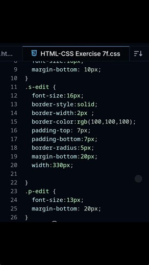 HTML-CSS Exercise 7f #html #css3