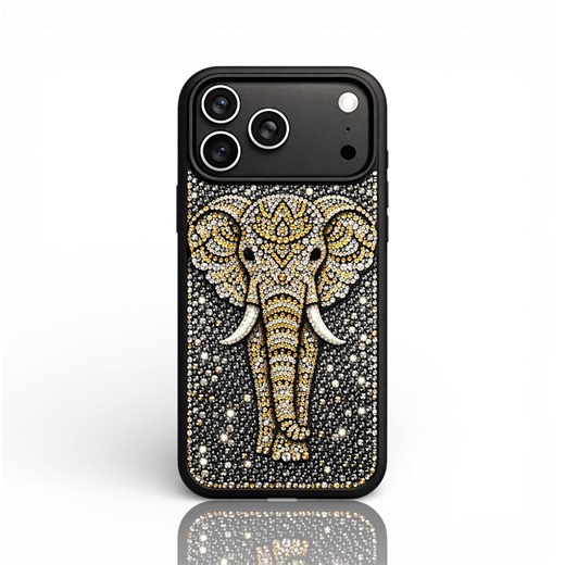 Rhinestone Elephant iPhone 17 Pro Max Phone Case, Crystals Bling Beddazled Cover for iPhone 15 16 17 Pro Max Air, Samsung S24 S25 Ultra - Etsy