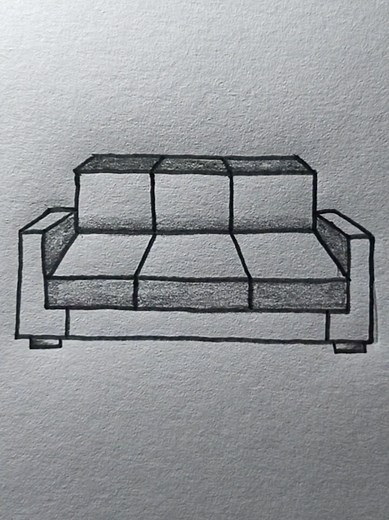 How to Draw a Sofa: Easy Pencil Drawing Tutorial