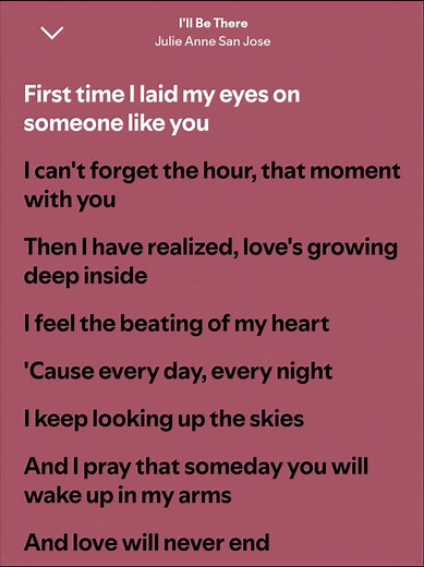 I'll Be There: Julie Anne San Jose Full Lyrics