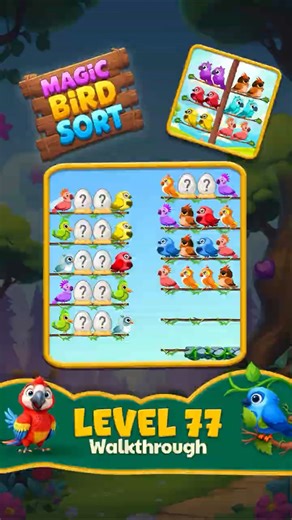 Magic Bird Sort | Level 77