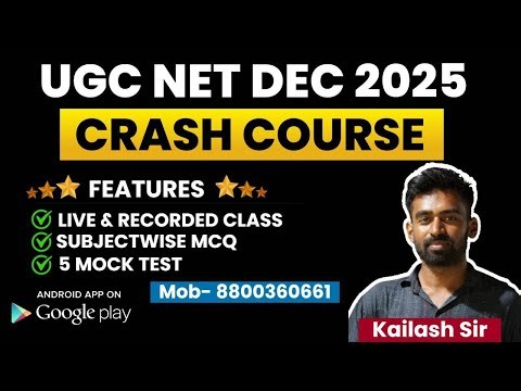 D-2 CRASH COURSE UGC NET || RESEARCH & STATISTICS || KAILASH KUMAR
