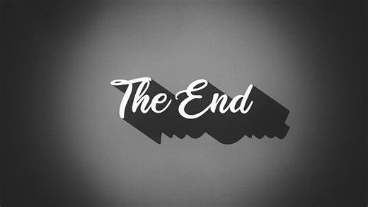 End, Time, Outro. Free Stock Video