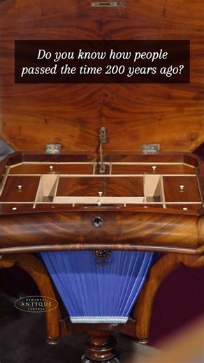 What’s Hidden Inside This Victorian Sewing Table? #victorianstyle #antiquefurniture #vintagedecor