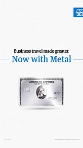 Discover the premium benefits on travel, fine dining, stays and more with the all-new Amex Platinum Corporate Card, now in Metal. | American Express | Facebook