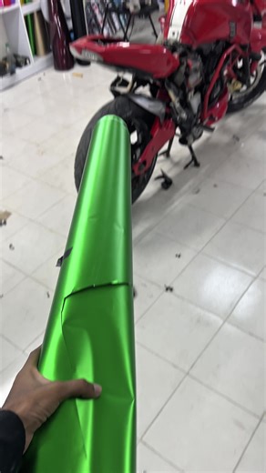 4V Bike Full Green Sticker Modification at LyriczMotors