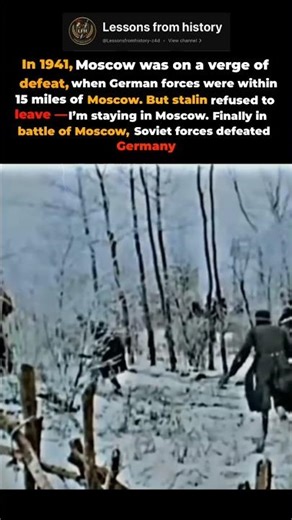 Moscow was on a verge of collapse | history