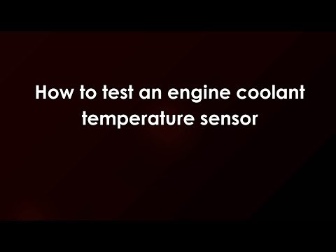 How to test an engine coolant temperature sensor