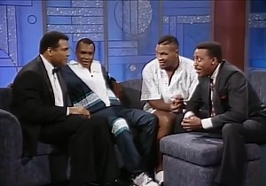 Arsenio Hall asks Muhammad Ali and Mike Tyson who would have won if they both fought each other in their prime (1989)
