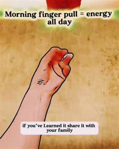 1.4M views · 38K reactions | Pull your fingers like this 100 times every morning—your body will feel light all day!  Already know this tip? Comment “Know” below! #MorningEnergy #FingerRoutine #HolisticHealth #HandYoga #WellnessTips #acupoint | Acupoint Wellness | Facebook