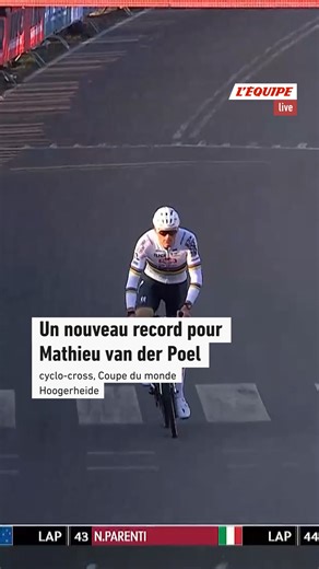 Mathieu van der Poel vient de battre le record de victoires en Coupe du monde de cyclo-cross… et sera peut-être bientôt le seul recordman de titres de champion du monde ? #CXWorldCup | L'EQUIPE