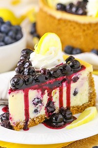 Lemon Blueberry Cheesecake | Best Homemade Cheesecake Recipe