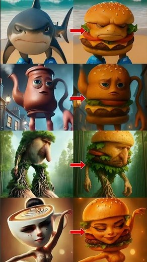 Italian brainrot & Burger singing "Dramatic Expression"