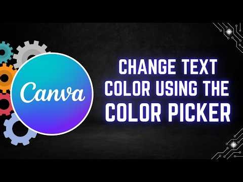 Canva Tutorial: How to Change Text Color Using the Color Picker