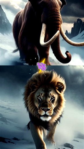 Lion vs Woolly Mammoth 🦁🦣