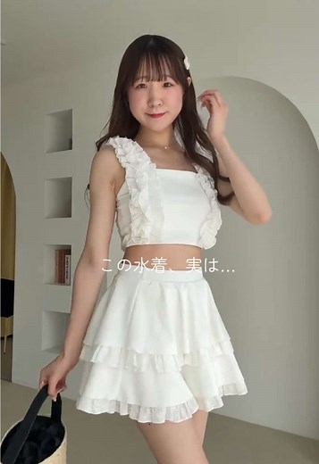 今年の水着見つけた🩵#水着 #プール #海 #骨格ナチュラル #zozotown購入品 #夏コーデ #着回しコーデ #スイムウェア @one after another niceclaup