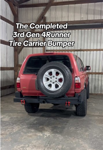 Here’s another build from a short while back! A swing arm rear bumper for this 3rd Gen 4Runner. This build features an integrated hitch, shackle mounts, shackles, and a tire carrier swing arm. It is mounted to the oem hitch / tow hook point under the frame. Truly content with how this one turned out in it’s fit and finish and I am still such a big fan of how these bumpers fit the body style of the 3rd Gens. Now it just needs a front bumper to match;) #metalfab #fabrication #overland #3rdgen4runn