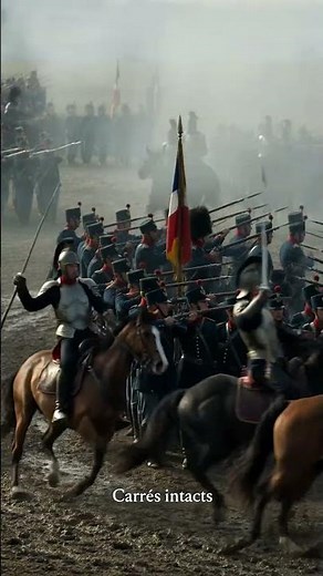 Les carrés alliés ont résisté aux cuirassiers de Napoléon #Waterloo#history