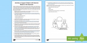 Activities to Support Children with Situational (Selective) Mutism in the Classroom