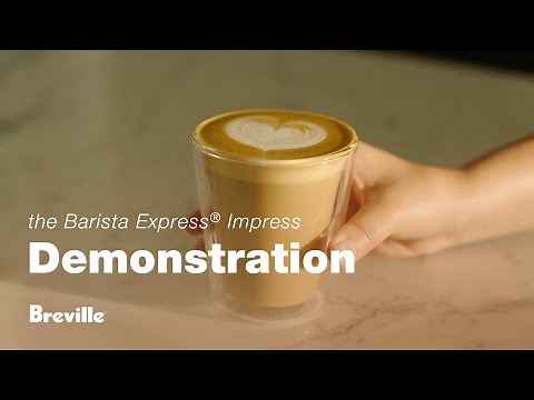 The Barista Express® Impress | Make a delicious latte with less mess and less fuss | Breville USA