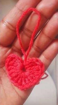 Crochet Heart Pattern Step By Step❤️| How To Crochet A Heart | DIY Crochet Heart 💞 #shorts #crochet