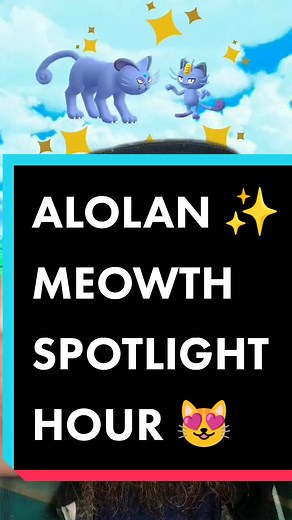 Alolan Meowth Spotlight Hour Event - Double Candy & Shiny Meowth