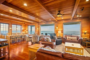 Lincoln City Vacation Rental | Breathtaking Panoramic Ocean Front Views, Hot Tub, Game Room w/ Pool Table, Private Stairway 2 Beach |  Home Rental
