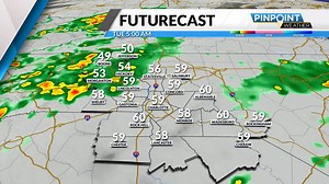 Very active weather pattern to start the work week. Rounds of rainfall and a few thunderstorms Monday through Wednesday. Likely 1.5 to 2 inches of rainfall over the next 3 days. Weather conditions will gradually improve Wednesday afternoon, with drier air moving in. | Meteorologist Brandon Lawson
